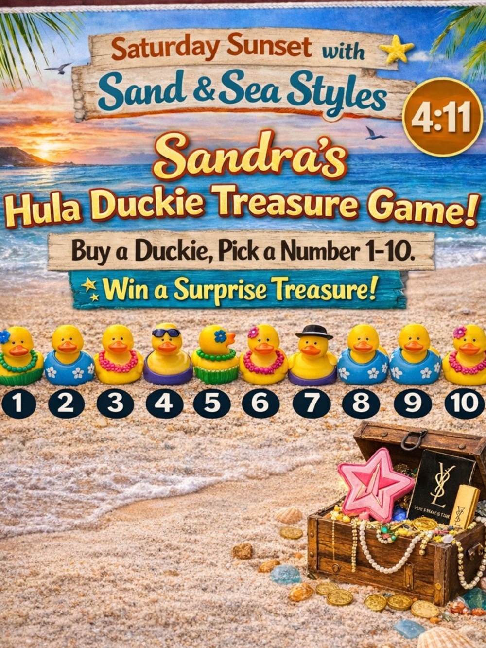 Hula Duckie Surprise Game Rules
